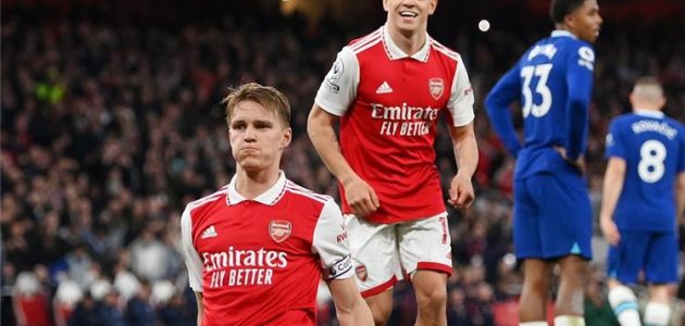 فيديو | لندن حمراء.. آرسنال يستعيد صدارة الدوري الإنجليزي مؤقتًا بعد الفوز على تشيلسي بثلاثية